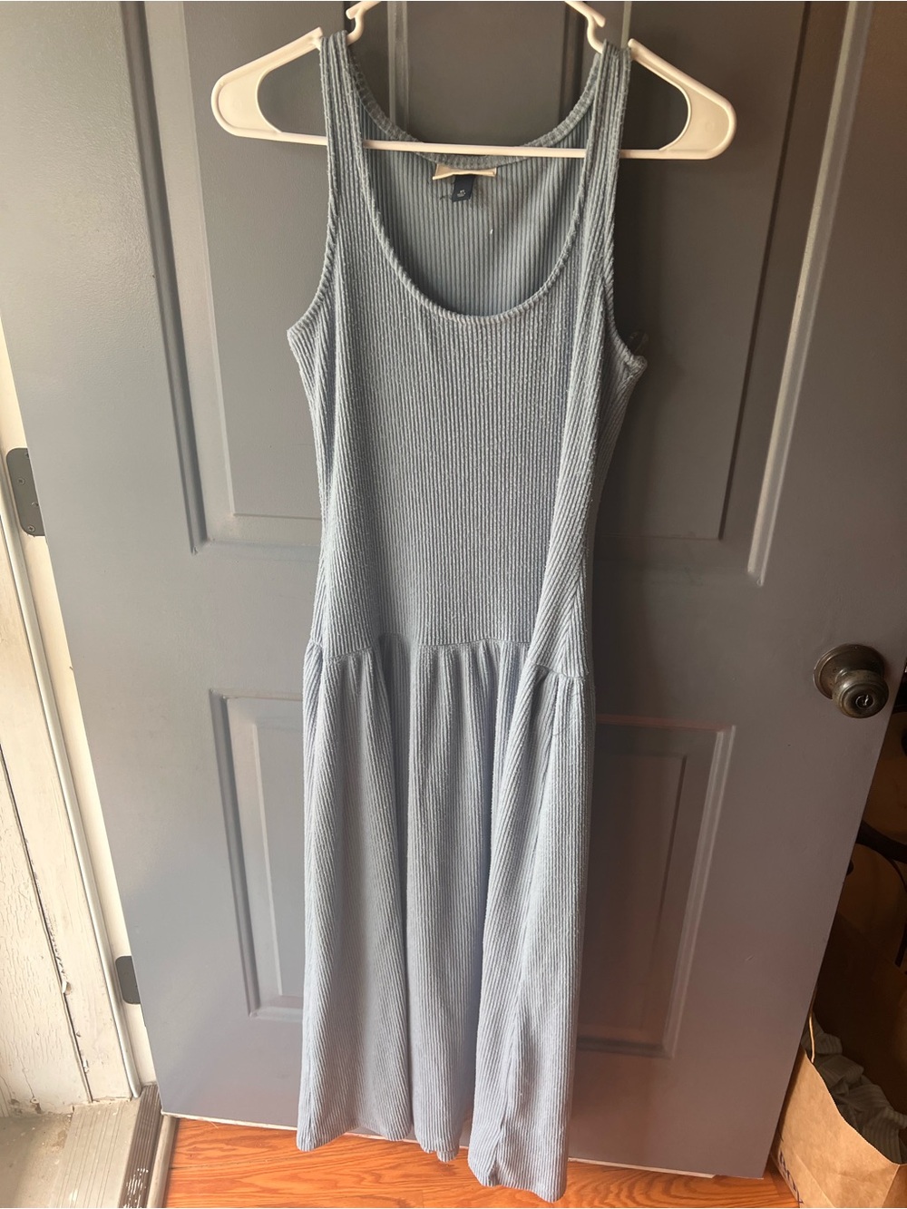 Universal Thread Ribbed Scoop Neck Maxi Dress - Light Blue